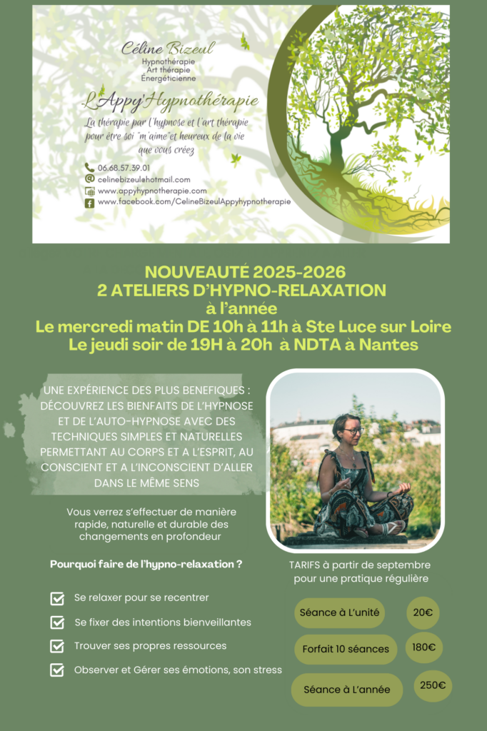 ateliers d'hypnose collective à l'année 